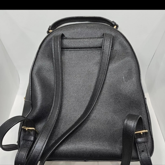 COACH Black Pebble Textured Leather Backpack F76624. - Picture 8 of 11